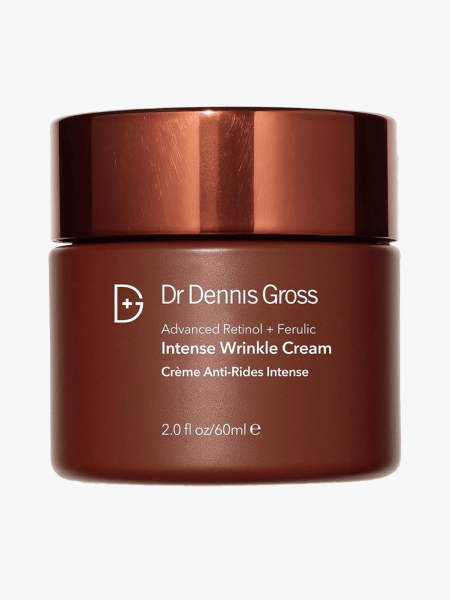 Dr. Dennis Gross Advanced Retinol + Ferulic Intense Wrinkle Cream in rich brown jar